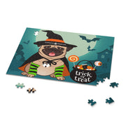 Pug Halloween Puzzle