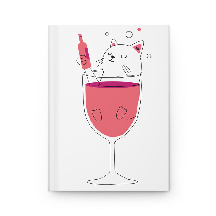 It's 5 O'clock Somewhere Cat Hardcover Journal