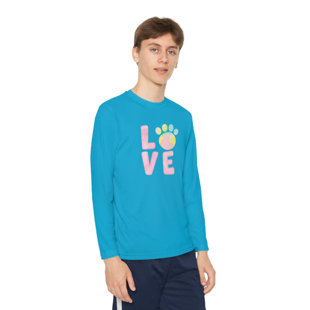 Love with Paw Youth Long Sleeve Tee