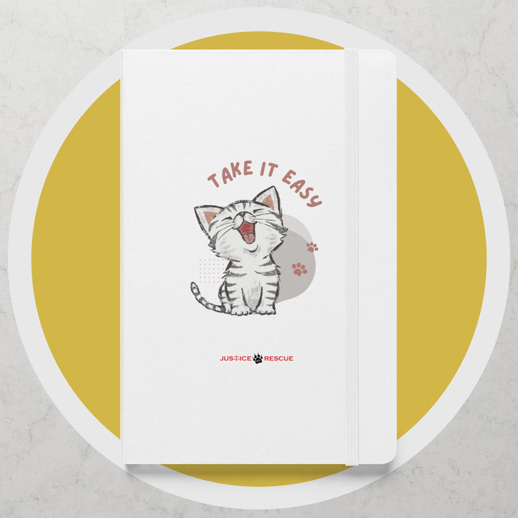 Take It Easy Hardcover bound notebook